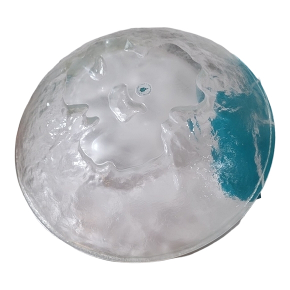 PARTYLITE - ICELAND Glass 3 Wick Candle Holder - Picture 2 of 6